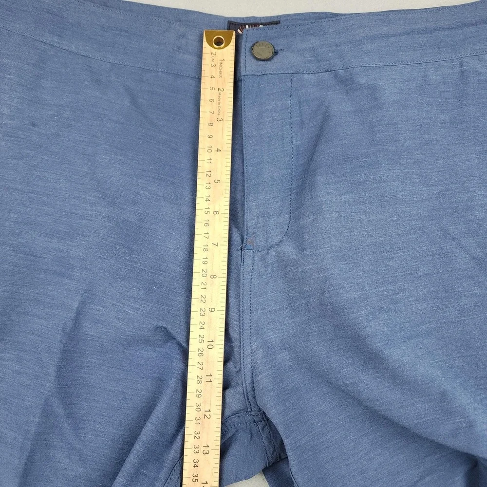 Faherty All Day Shorts Mens 38 Blue Chino Performance Stretch Golf 8.5 Inseam